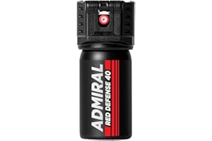 Spray Anti-Agression 40 ML - Marquant UV - ADMIRAL Defense - Format Poche & Sac à Main - Portée 3M - Approuvé par la Police - Sécurité Personnelle & Protection Compacte