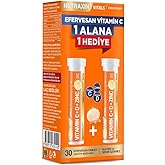 Nutraxin Effervescent Vitamin C-D-Zinc &ndash; 1000 mg C Vitamini, 400 IU D3 ve 10 mg &Ccedil;inko İ&ccedil;eren Portakal Aromalı Efervesan Table