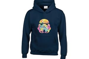 JLB Print Trooper Helmet Wall Colours Space Wars Sci Fi Movie Film Inspired Premium Quality Unisex Hoodies for Men and Women