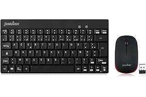 PERIXX PERIDUO-712 Clavier Et Souris Sans Fil - 2.4GHz - AES 128 Bit - Noir - AZERTY