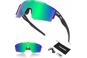 WDJLNZB Okulary przeciwsłoneczne dla mężczyzn i kobiet, ochrona przed promieniowaniem UV 400, polaryzacyjne, okulary przeciwsłoneczne, okulary do uprawiania sportów na świeżym powietrzu, jazdy na