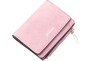 Ronoza Portmonetka damska, portmonetka damska, ze skóry PU, mały portfel damski, wiele przegródek, portfel damski z 11 przegródkami na karty, 1 pozycja banknotów i przegródka na monety, Rosa, Onesize,