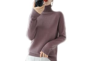 BAWUTZ Maglione in Cashmere da Donna, Maglione a Collo Alto da Donna