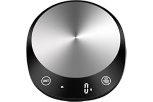 Homebuds 10kg Báscula de Cocina en 1g, Alta Precisión Asegurado por fábrica profesional de Bascula Cocina desde 2001, Balanza Cocina para cocinar y hornear, LED, 3*AAA Incluidas, Negro