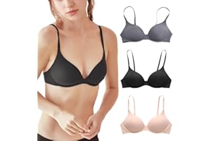 KAIOWPEIC 3er Teenager Mädchen BH Bralette Ohne Bügel 32/70A 36/80AB 34/75AB 38/85AB Mädchen BH Bügellos, Nahtlos Soft Alltags-BH BH Set Damen, Teenager BH Ohne Bügel für 12-18 Jahre Kinder