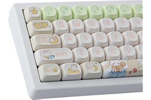 JOMKIZ 143 Keys PBT Keycaps, MOA Profile Dye Sublimation Adjustable ANSI Layout Set Compatible with Cherry MX Switches Mechanical Keyboards