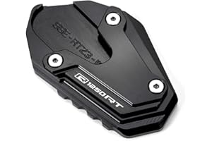 ZESIDIMO pour R1250RT R 1250 RT R 1250RT 2022 2023 2024 moto CNC support de béquille latérale Extension béquille plaque accessoires R1250 RT (Noir)