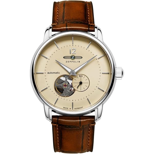 Zeppelin Armbanduhr LZ127 GRAF Automatik Open Heart 7666 : Amazon 