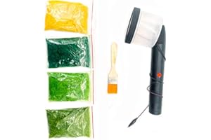 MIRTHBUY Mini Static Floccatura in ABS con impugnatura antiscivolo per fai da te Scenic Modelling Sabbia Table Modellazione Utensile Artigianale