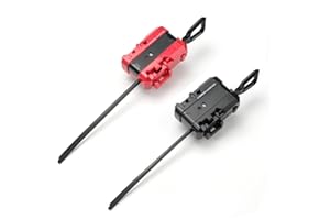 AIBREAY Toupie X Launchers, 2 toupies Starter Pack, Lanceur de X Gyros, Compatible avec Les gyroscopes de la série X, Noir Rouge Set