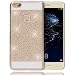 Produktbild Huawei P10 Lite Hülle Handyhülle von NICA, Glitzer Hard-Case Back-Cover Schutzhülle, Handy-Tasche im Glitter Sparkle Design, Dünnes Bling Strass Etui Skin für P10-Lite Smart-Phone, Farbe:Gold