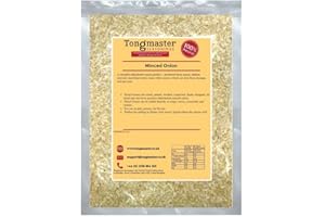 TONGMASTER Minced Dried Onion - Granules Flakes Flavoursome - 500g (1-3mm Size)