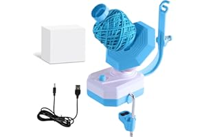 SCIFIVISI Rulos eléctricos – Automático Yarn Winder, lana, bobinador de bolas, bobinador de hilo para ganchillo con velocidad continua, ayudante ideal para los amantes del punto (azul)