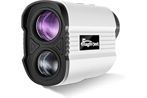 FLAGFRONT Range Finder Golf Rangefinder with Slope,1100 Yards Golf Range Finder Magnetic, 6X Magnification with Flag Pole Lock Vibration for Golf Course