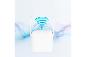 CRST WiFi Extender WiFi Booster WiFi Extender Booster with WPS, 300Mbps 2.4GHz, 1 Ethernet Port, 3650 sq.ft, AC-J300