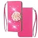 Produktbild Forhouse PU Ledertasche Hülle LG X Power3, Flip Magnet Brieftasche Kartenfach Multifunktionale Etui Mit Standfunktion Ultra Schlanke stoßfest Schutzhülle fürLG X Power3 (Rosig)