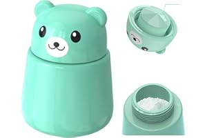 BUTTVIGOUR Bear-Shaped Pill Crusher for Seniors, Kids, Cats & Dogs, Pets - Easy Grind Medication Grinder for Vitamins, Pet Medicine & Tablets - Eco-Friendly ABS Plastic (Green)