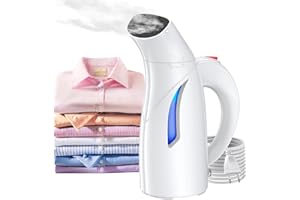 Onherm Ferro da Stiro Verticale,Stiratrice Verticale Mini Portatile 700W,Potente Uscita di Vapore da 14 Fori Per Rimuovere Le Pieghe Rapidamente,15 Minuti di Stiratura Continua,Per Viaggi e Casa