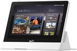 eufy Security Smart Display E10, Smart Home Hub, 8" Control Panel, Compatible Devices, 4 Views on 1 Screen, Instant Door Alerts, Daily Event Reports, No Monthly Fee