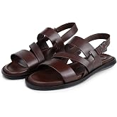 Ducavelli Roma Hakiki Deri Erkek Sandalet, Hakiki Deri Sandalet, Ortopedik Taban Sandalet, Hafif Deri Terlik