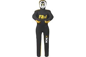 FAMI SPORTS MMA Wrestling Grappling Dummy for Different Drills, Training Punching Throwing Boxing, Karate Judo BJJ Brazilian JIU Jitsu Mixed Martial Arts, Standing, Laying Dummy - UNFILLED