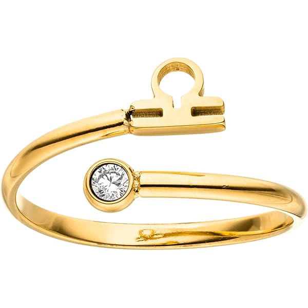 Purelei® Letterring – Damesring van duurzaam roestvrij staal – Waterbestendige ringen – Verstelbare ringen van maat 50 tot 60 – Modesieraad voor jouw individuele look, Edelsteen, Zirkonia Purelei® Letterring – Damesring van duurzaam roestvrij staal – Waterbestendige ringen – Verstelbare ringen van maat 50 tot 60 – Modesieraad voor jouw individuele look, Edelsteen, Zirkonia