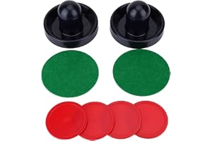 Air Hockey Puck och Pusher, Plast Lättvikts Goaltender Ishockey Pucker Puck Set Bordsspel Air Hockey Puck Air Hockey