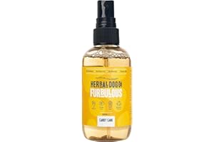 Herbal Dog Co Natural Deodorising Spray for Dogs & Puppies - Candy Cane, 100ml - Dog Grooming Dog Perfume & Conditioner - Hypoallergenic, Vegan, Made in UK