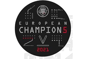 La Plume Dorée Lot de 2 Stickers du Stade Toulousain Champion d'europe 2021