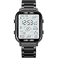 SKMEI Digital Watch Men's,Men's Ultra-thin Digital Sports Watch LED Screen Super Waterproof Watch Men's Casual Stopwatch Alarm Clock Countdown Military Watch - 1888