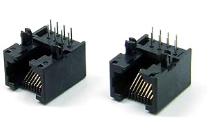 POPESQ® 2 pz. x RJ45 Connettore Femmina 8p8c Non schermati PCB Ethernet Rete #A3794