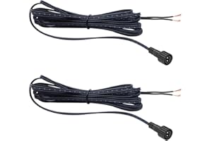 Leloco 2 Stück IP44 Wasserdichtes Solar Kabel 3.0m - Verlängerungskabel für Solarpanel, Gartenbeleuchtung, Lichterketten & PV Anlagen