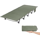 Leogreen Compact Folding Bed, Ultralight Portable Strong and Sturdy 192 x 70 x 17 cm, Maximum Load 150 kg, for Camping, Beach