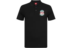 LIVERPOOL F.C. Liverpool FC Mens Polo Shirt Crest Official Football Gift