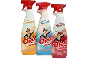 REPLOOD OIES Kit CASA PROFUMATA Spray da 750ml : Essenza Ambra + Essenza Azzurra + Essenza Porpora per un totale di 2250ml