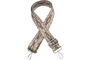 Santimon Correa Recambio Bandolera Asa Adjustable Lona Mujer Hombro Cincha Cadena con Hebilla para Bolsa Cartera Monedero Leopardo(Gris Oscuro)