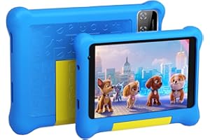 HiGrace Tablet for Kids, 7 inch Kids Tablet Android 12 Go 2GB RAM + 32GB ROM, HD Display, Quad Core, 128GB Expansion, Dual Camera, Wi-Fi Tablet for Children (Blue)