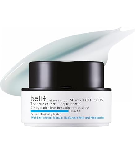 Belif True Cream Aqua Bomb Aloe Vera 50ml, Leichte Beruhigende  Gesichtscreme, Aloe Vera Panthenol Alchemilla, Angereicherte  Feuchtigkeitscreme, Empfindliche Haut, Vegan Feuchtigkeitscreme, Tagescreme  : Amazon.de: Kosmetik