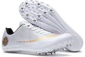 Zelzen Chaussures d'athlétisme pour Hommes et Femmes, Pointes de Course, compétition d'athlétisme pour Enfants, Chaussures d'athlétisme pour garçons, entraînement de Course Longue Distance