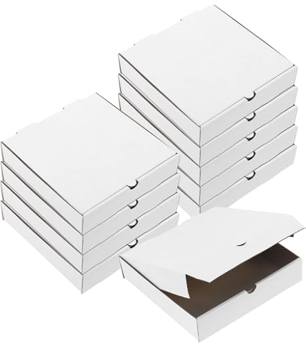 Boîte à pizza de transport en carton kraft Havane 33 x 33 x 3,5 cm avec PET métallisé intérieur Boîte à pizza de transport en carton kraft Havane 33 x 33 x 3,5 cm avec PET métallisé intérieur