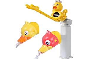 Kinder Hahn Extender Wasserhahn Wasserhahnverlängerung,Suuwwn Karikatur Wasserhahnanschluss Plastik Attachment Verlängerung Tap Extender 2pcs Anzapfung Extender und Wasserhahnschalter Extender