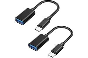 HDXH 2 Pcs USB C to USB 3.0 Adapter,Converting USBC Thunderbolt 3 to USB3.0 OTG Cable,10Gbps Aluminum USB C Adapter OTG Cable Compatible with Pro 2022 Galaxy S22 /iPad Air /MacBook/and more Type C Devices