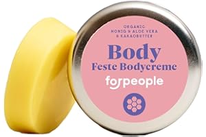 ‎4 PEOPLE WHO CARE forpeople Körperbutter 40g · Bio Körper Creme mit Sheabutter & Bienenwachs · Fest & Bio · Body Butter für trockene Haut · Shea Pflege für Damen & Herren