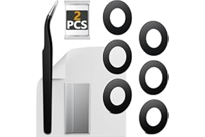 ExtKry 2 Pack Kamera Glas für Samsung Galaxy S24 FE S721 Ersatz Original Rückseite Kamera Linse Glas Ersatz HD Kameraschutz Camera Glass + Reparatur Set