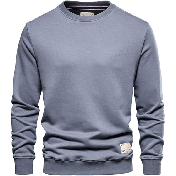 Confezione 3 T-shirt Uomo Manica Lunga - Misto Cotone, Girocollo, Colori: Nero, Grigio, Navy (S-XL)