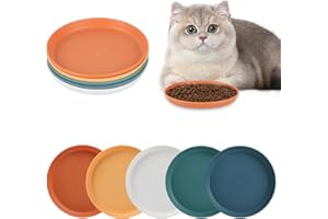 JOCAHULFX 12 STK Flach Futternapf Katzenfutter Napf, Katzenschüssel, Katzenfressnapf Katze Futternapf für Katzenfutterschale flach Katzennapf, Katzennäpfe, Katzenteller, Trinkschale, für Trocken Nassfutter