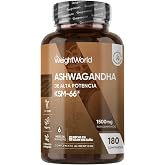 Ashwagandha KSM-66 1500mg, 180 Tablets, 6 Months Supply | 12:1 Withania Somnifera Root Extract, Vegan Friendly, No Magnesium