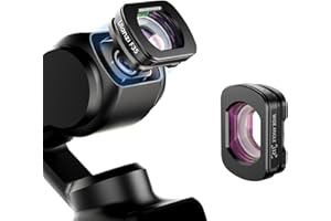 ULANZI Obiettivo grandangolare 112° 1,5X compatibile con DJI Osmo Pocket 3, attacco magnetico/multi-rivestimento/vetro ottico