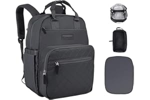 SUNSEATON Zaino Mamma Multifunzione, Neonato Borsa con Materassino Fasciatoio, Tasche Isolanti Bottiglia, Grande Capacità Zaino per Viaggiare Mamma Papà
