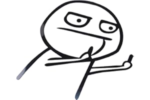 Maodom Autocollant réfléchissant pour Voiture - Motif Dessin animé - Autocollant créatif pour Doigt d'honneur - Imperméable et réfléchissant Noir